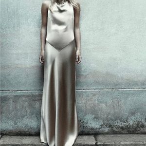 ZARA SATIN DRESS - SMALL - LIMITED EDITION